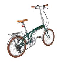 Bicicleta Dobrável Sampa Pro Aro 20" com 6 Marchas Verde - Durban