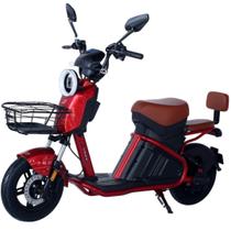 Bicicleta Elétrica 1000W Alarme Retrovisor Painel Digital E-Trek Duos Vermelha
