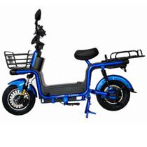 Bicicleta Elétrica 1000W Bateria de Lítio Alarme Cargo Duos Azul Bicicleta Elétrica 1000W Bateria de Lítio Alarme Cargo Duos Azul
