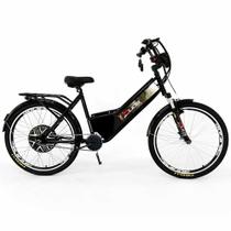 Bicicleta Elétrica - Aro 24 - Duos Confort - 800W Lithium - Preta - Duos Bikes