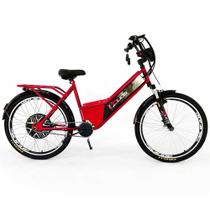 Bicicleta Elétrica - Aro 24 - Duos Confort - 800W Lithium - Vermelha - Duos Bikes