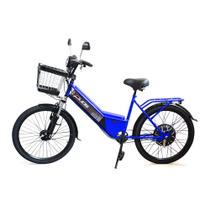 Bicicleta Elétrica - Aro 24 - New Confort 800w - Azul - Duos Bikes Bicicleta Elétrica - Aro 24 - New Confort 800w - Azul - Duos Bikes