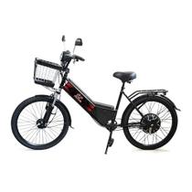 Bicicleta Elétrica - Aro 24 - New Street 800w Lithium - Preta - Plug and Move