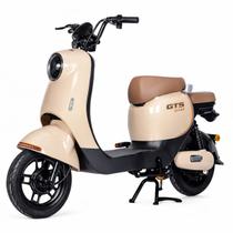 Bicicleta Elétrica C6 500W Preto/Bege Não Precisa CNH