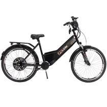 Bicicleta Elétrica com Bateria de Lítio 48V 13Ah Confort Preta - Duos