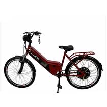 Bicicleta Elétrica Confort 800W 48V 15Ah Cereja - Duos Bike