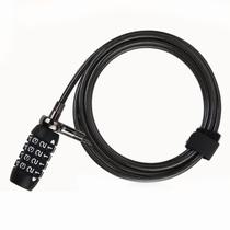 Bicicleta elétrica e scooter Lock, capacete com cabo de aço preto