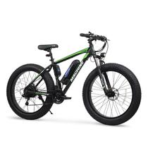 Bicicleta Elétrica Liberty FAT Lithium 350W 36V Preto/Verde