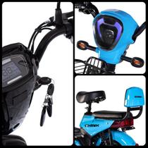 Bicicleta elétrica, moto scooter 500 watts veículo, capacidade de peso total 120kg, autonomia de 50km, modelo 2026 atualizada.