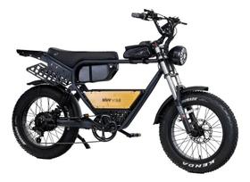 Bicicleta Elétrica Muv Vibe 750w preta Bateria De Lítio 48v