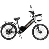 Bicicleta Elétrica New Confort 800W 48V 15Ah Preta com Cestinha