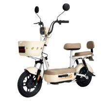 Bicicleta Elétrica Scooter com Alarme 500W 48V Bee Bege Duos