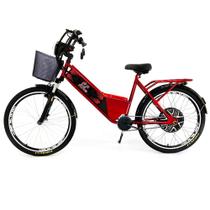 Bicicleta Elétrica - Street PAM - Cestinha - 800w 48v - Vermelha - Plug and Move