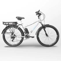Bicicleta Elétrica Tke Track Aro 26 Branco e Azul