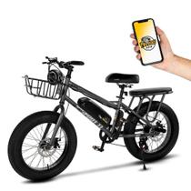 Bicicleta Elétrica Two Dogs Bigfoot T1 750w 48v Aro 20 c/ Alarme e 2 Lugares