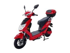 Bicicleta Elétrica Vermelha Minasol Bivolt 1000W de potência, 48V, Carregamento Rápido, Marcha Ré, Baú incluso