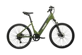 Bicicleta elétrica Yoo Fleek 250W verde e branco