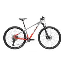 Bicicleta Elite Alumínio Garfo Suntour 12v Vermelho/Alumínio 2021 - Caloi