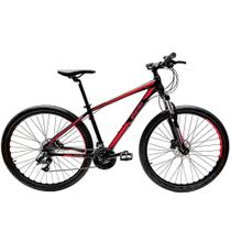 Bicicleta Elleven Rocker II HD Aro 29 Tam 19 Preto/Vermelho 24V suspensão trava no ombro . Bicicleta Elleven Rocker II HD Aro 29 Tam 19 Preto/Vermelho 24V suspensão trava no ombro .