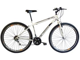 Bicicleta em Aço Carbono Branca Aro 29 18v Marchas Freio V-Brake - Xnova