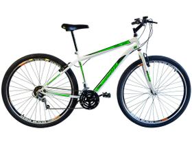 Bicicleta em Aço Carbono Branca Aro 29 18v Marchas Freio V-Brake - Xnova