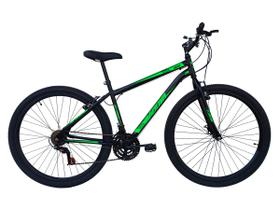 Bicicleta em Aço Carbono Preta Aro 29 18v Marchas Freio V-Brake - Xnova