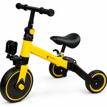 Bicicleta Equilíbrio 3 Em 1 Balance Triciclo Amarelo