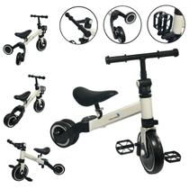 Bicicleta Equilíbrio 3 Em 1 Balance Triciclo Branco Branco