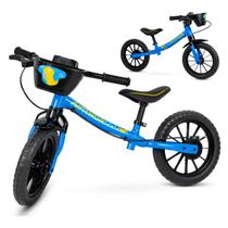 Bicicleta Equilíbrio Balance Sem Pedal Aro 12 Azul Menino Nathor