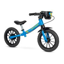 Bicicleta Equilíbrio Balance Sem Pedal Aro 12 Azul Nathor