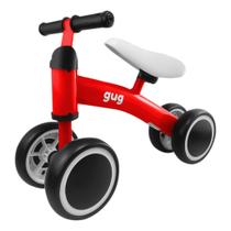Bicicleta Equilíbrio Infantil Andador Sem Pedal 4 Rodas Bebê Gug