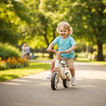 Bicicleta Equilíbrio Marrom Sem Pedal Balance Bike Treino Aprender Andar Criança Presente
