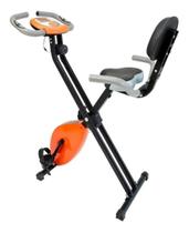 Bicicleta ergometrica dobravel - laranja e preto - WCT FITNESS