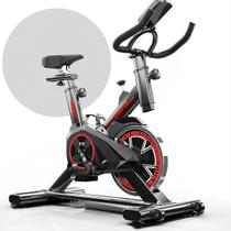 Bicicleta Ergométrica Fitness para Cardio e Musculação com base Cor Preto e Vermelho Epsilon Marca R