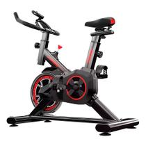 Bicicleta Ergométrica Fitness Spinning Preto E Vermelho - Meta Parts