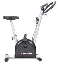 Bicicleta Ergométrica Mile Fitness Residencial 21 velocidades Compacta Preta e Cinza Monitor com Funções Bicicleta Ergométrica Mile Fitness Residencial 21 velocidades Compacta Preta e Cinza Monitor com Funções