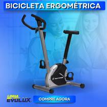 Bicicleta Ergométrica Mile Fitness Residencial 21 velocidades Compacta Preta e Cinza Monitor com Funções