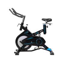 Bicicleta Ergométrica Para Spinning Pro Preta E Azul E17 Acte