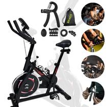 Bicicleta Ergométrica Spinning Academia Ginastica Musculação E Kit Desenvolvedor de Pulso