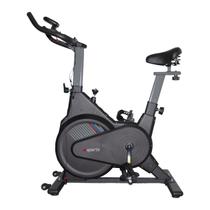 Bicicleta Ergometrica Spinning Com Monitor Fitness Super Silenciosa Mecânica Preto Suporta até 135 kg