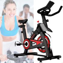 Bicicleta Ergométrica Spinning Fitness Profissional Vertical Bike Academia Multifuncional Ajustável Silênciosa Prática 13g de Roda de Inércia