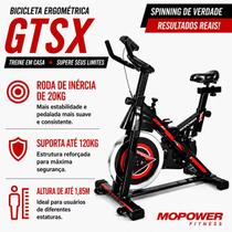 Bicicleta Ergométrica Spinning Mopower GTS X Roda inércia 20kg Bicicleta Ergométrica Spinning Mopower GTS X Roda inércia 20kg