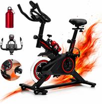 Bicicleta Ergométrica Spinning Premium IWMABRU Silenciosa, Ajustável, Suporta até 120kg, Monitor Digital Completo Treino em Casa e Apartamento