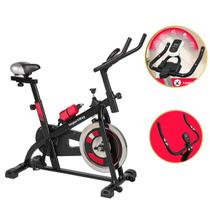 Bicicleta Ergométrica Spinning Profissional 120Kg Mecânica 8Kg Inércia Caseira com garrafa incluída Bicicleta Ergométrica Spinning Profissional 120Kg Mecânica 8Kg Inércia Caseira com garrafa incluída