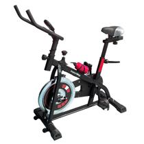 Bicicleta Ergométrica Spinning Profissional Mecânica 8 Kg Suporta 120 Kg Vermelha Importway Iwbes-8