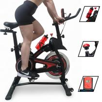 Bicicleta Ergométrica Spinning Roda Inércia 13 Kgs Fitness Monitor LCD Bike Academia Bicicleta Ergométrica Spinning Roda Inércia 13 Kgs Fitness Monitor LCD Bike Academia