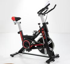 Bicicleta Ergométrica Steel Gym M5 Spinning Preta Vermelha