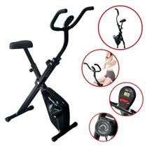 Bicicleta Ergométrica Vertical Dobrável Flywhell 2Kg Magnética Portátil c/ Display Importway Iwf009