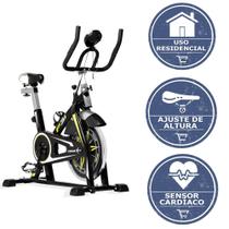 Bicicleta Ergométrica Vertical Spinning Kikos Residencial F3i com Roda de Inércia de 10 Kg