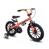 Bicicleta Extreme Aro 16 Laranja/Preto Aro de Nylon